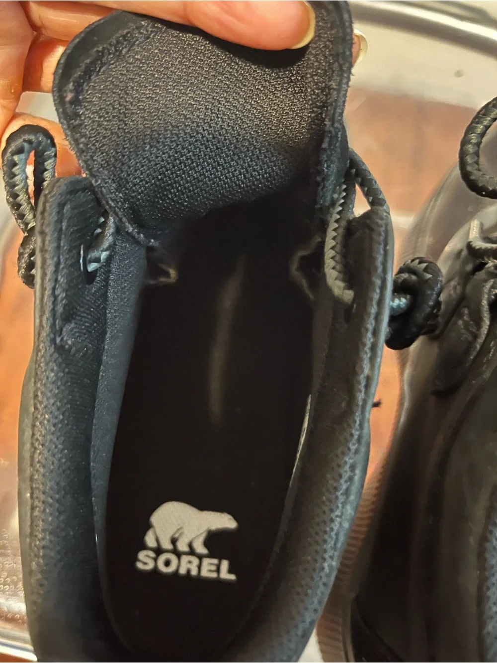 Sorel Kids Black Waterproof Lace-Up Snow Boots